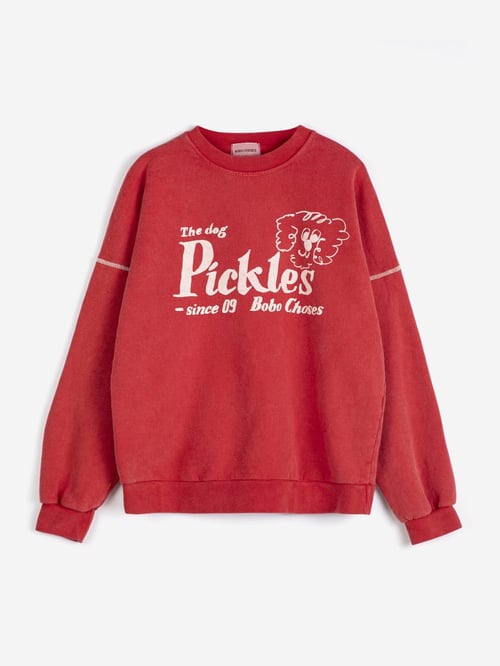Image of 1-Sudadera roja Pickles the dog