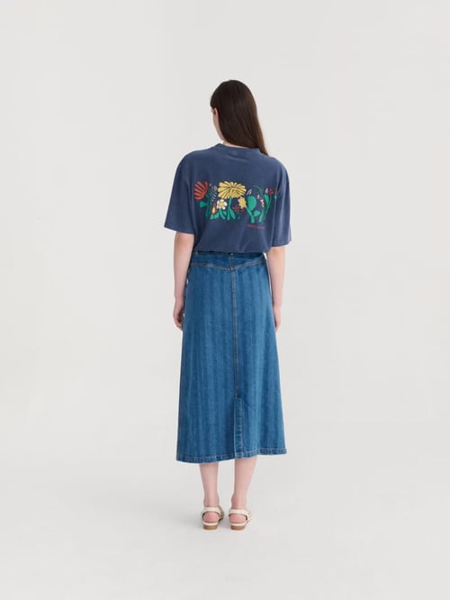 Image of 1-Camiseta azul color herbalist unisex T-shirt