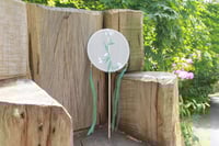 Image 2 of Museum Co-branded Chinese Traditional Handmade Silk Woven Fan - Lily