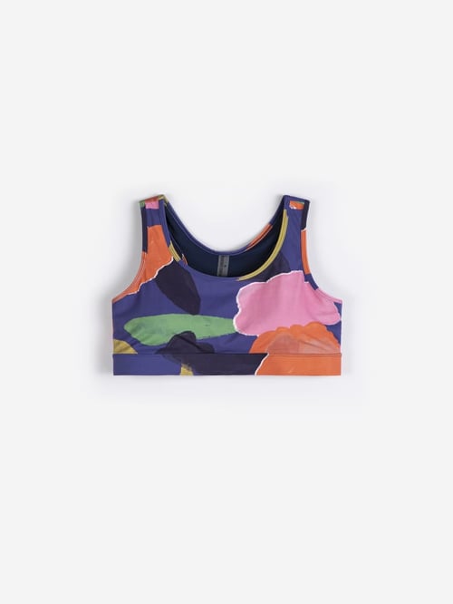 Image of 1-Top deportivo blooming pattern sporty top