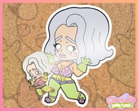 Image 2 of Charlotte Something Mermaid Woman Enamel Pin Badge