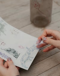 Image 2 of Tattoo Design Sticker Sheet – A5 (Version A)