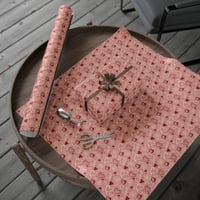 Image 4 of Heart & Rose Gift Wrapping Paper Roll — Romantic Pink Valentine’s Day Wrap