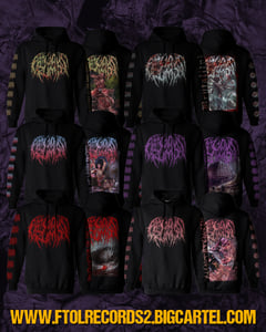 Image of *PREORDER* Officially Licensed Fatuous Rump 6 Album Cover Art Hoodies!! TOOO SICKKK!!