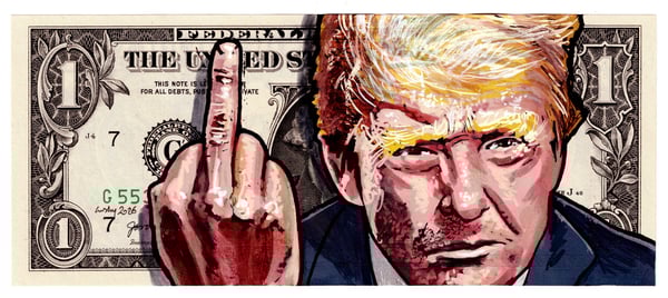 Image of Real Dollar Original. Presidential Pardon.