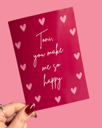 Image 2 of "You make me so happy" Card & Sticker 💌😊