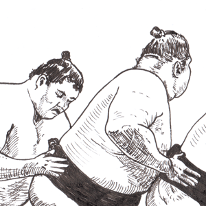 Image of Mukade-suriashi a4 Ink drawing