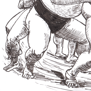 Image of Mukade-suriashi a4 Ink drawing