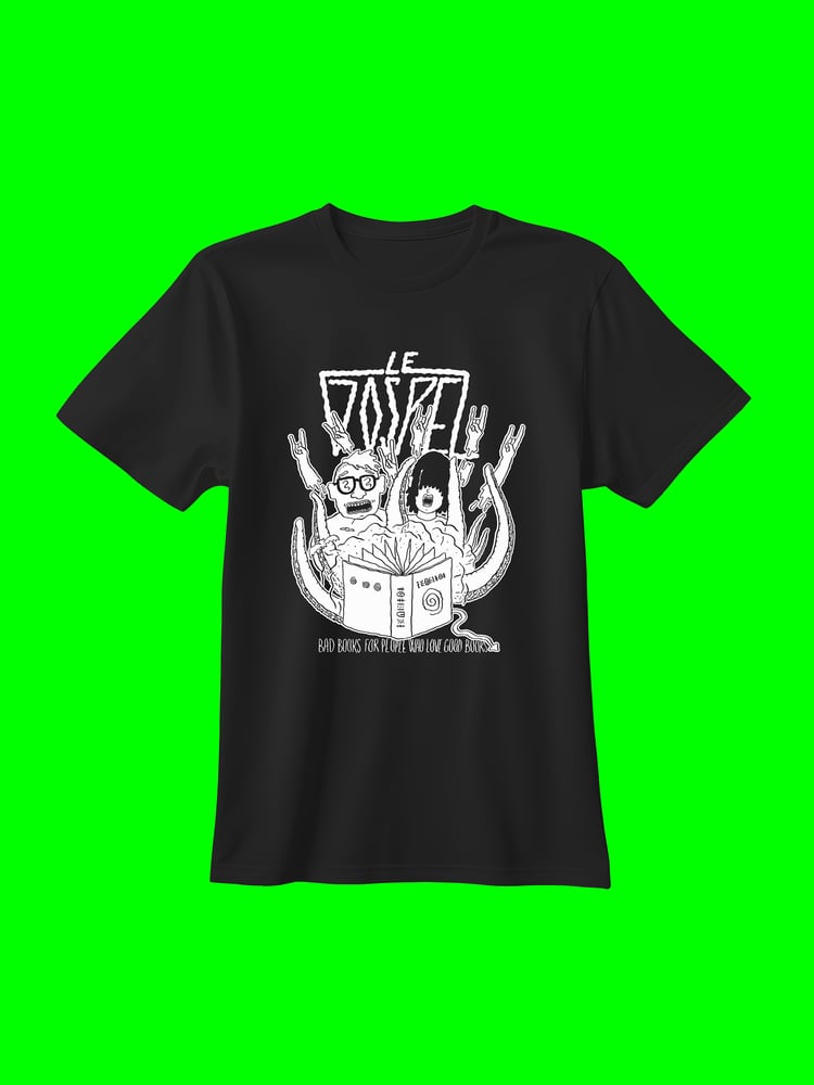 Image of Tee-shirt Bad Books WHITE by Ben Lupus (SMALL)