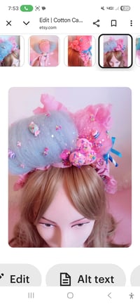 Image 2 of Cotton Candy Headpiece