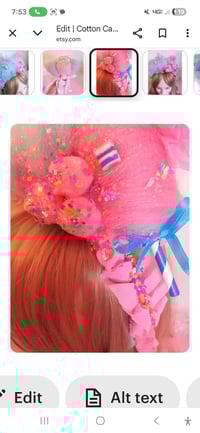 Image 5 of Cotton Candy Headpiece