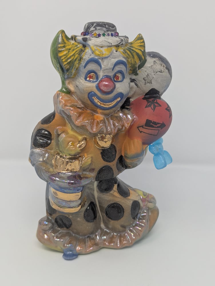 Image of 2-Sided Clown Statue