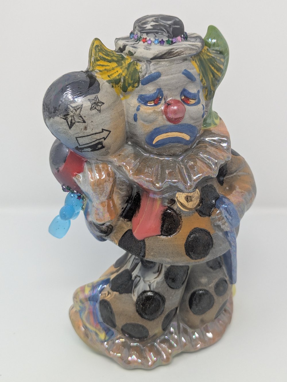 Image of 2-Sided Clown Statue
