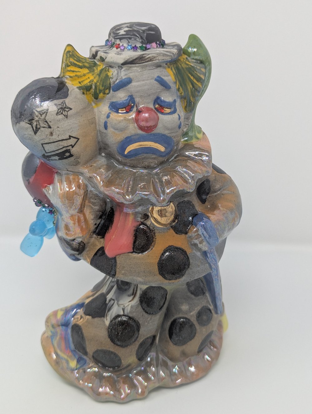 Image of 2-Sided Clown Statue