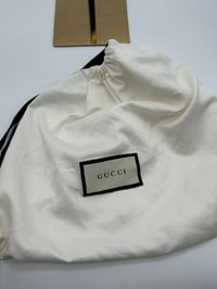 Image 11 of Gucci Gold GG Buckle White Leather Women’s Belt