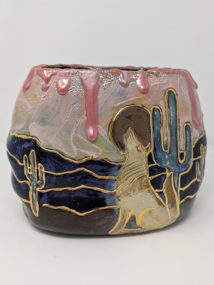 Image of Heat of the Desert melted vase
