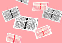 Image 3 of Retro Custom Thank You Cards