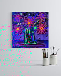 Image 4 of Neon Pink and Blue Bouquet 