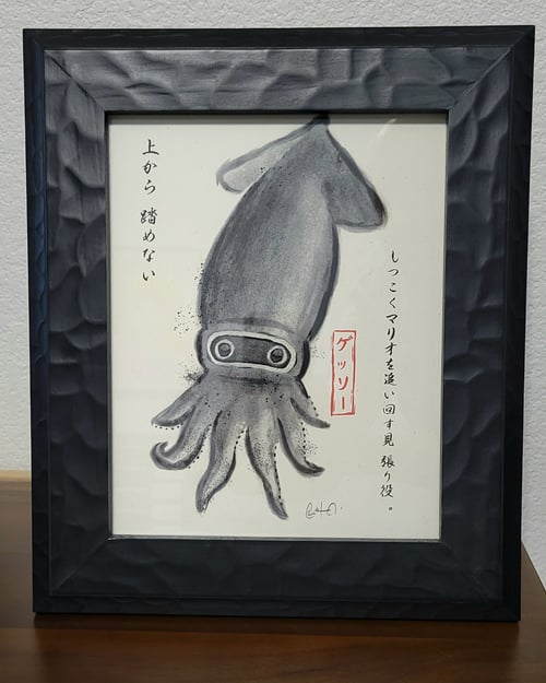 Image of Blooper Gyotaku 8x10
