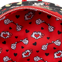 Image 4 of Loungefly Disney Mickey and Minnie Mouse Heart Hand Love Mini Backpack