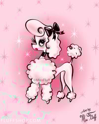 Image 1 of Posh Poodle Full Size Diamond Painting by Miss Fluff