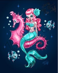 Image 1 of Mysterious Mermaid Full Size Diamond Painting by Miss Fluff
