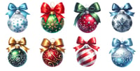 Image 1 of Christmas Ornaments Mini Diamond Painting Kit by AnerArtStudio