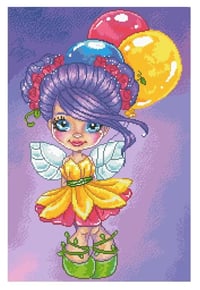 Image 2 of Birthday Fae Full Size Diamond Painting by Amanda Hicks