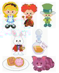 Image 2 of Wonderland Mini Diamond Painting Kit by PixelPaperPrints