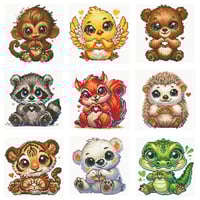 Image 2 of Paws of Love Mini Diamond Painting Kit by Aurora