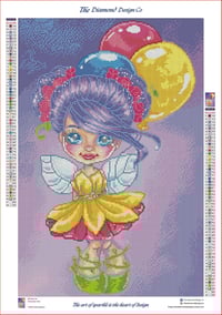 Image 3 of Birthday Fae Full Size Diamond Painting by Amanda Hicks