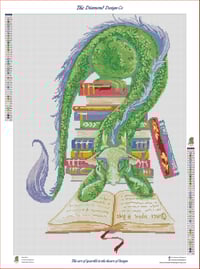 Image 3 of Book Worm Full Size Diamond Painting by Hannah Spiegleman