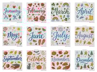 Image 3 of Months of the Year Mini Diamond Painting Kit by AylaandEnnaDesigns