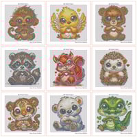 Image 3 of Paws of Love Mini Diamond Painting Kit by Aurora