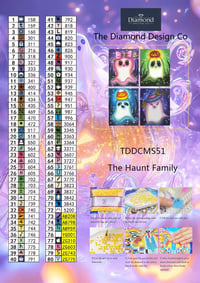 Image 3 of Tha Haunt Family Mini Diamond Painting Kit by Regan Kubecek