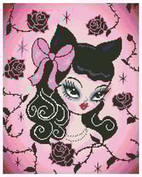Image 2 of Goth Glamour Full Size Diamond Painting by Miss Fluff