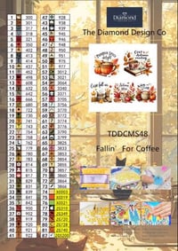 Image 3 of Fallin’ For Coffee Mini Diamond Painting Kit by AnetArtStore
