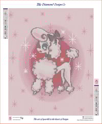 Image 4 of Posh Poodle Full Size Diamond Painting by Miss Fluff
