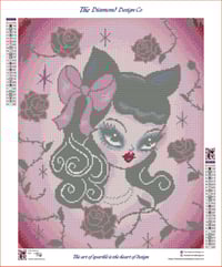 Image 3 of Goth Glamour Full Size Diamond Painting by Miss Fluff