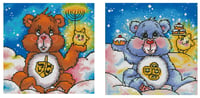 Image 2 of Regan Hannukah Bears Mini Diamond Painting Kit by Regan Kubecek