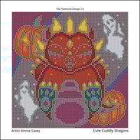 Image 5 of Cute Cuddly Dragons Mini Diamond Painting Kit by Emma Casey