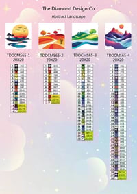 Image 3 of Abstract Landscape Mini Diamond Painting Kit by ChristyCreative