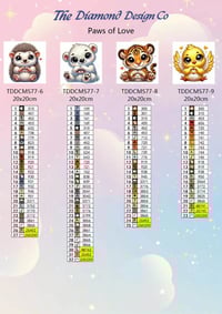 Image 6 of Paws of Love Mini Diamond Painting Kit by Aurora