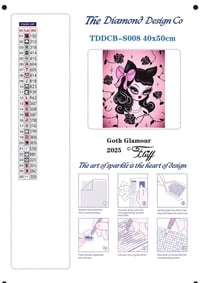 Image 4 of Goth Glamour Full Size Diamond Painting by Miss Fluff