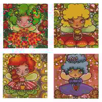 Image 2 of Christmas Fairies Mini Diamond Painting Kit by Regan Kubecek