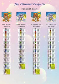 Image 3 of Regan Hannukah Bears Mini Diamond Painting Kit by Regan Kubecek