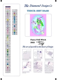 Image 4 of Fancy Frill Witch Full Size Diamond Painting by Miss Fluff