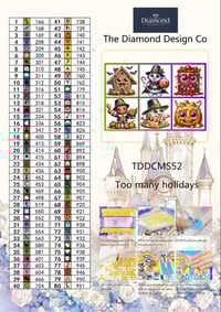 Image 4 of Too Many Holidays Mini Diamond Painting Kit by HbmClipart