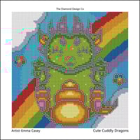 Image 7 of Cute Cuddly Dragons Mini Diamond Painting Kit by Emma Casey