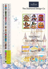 Image 5 of Too Many Holidays Mini Diamond Painting Kit by HbmClipart